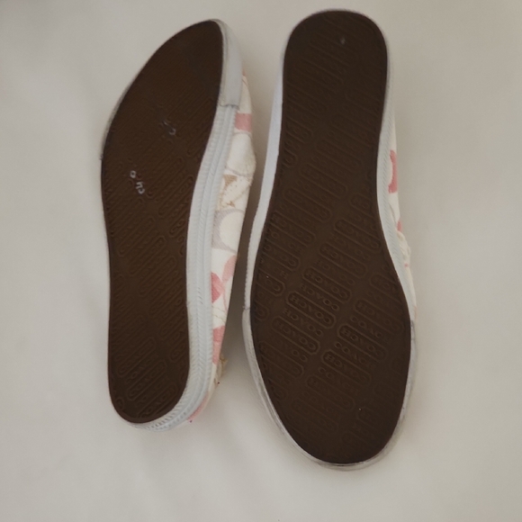Coach Pink and Cream Slip-On Sneakers - Picture 4 of 9